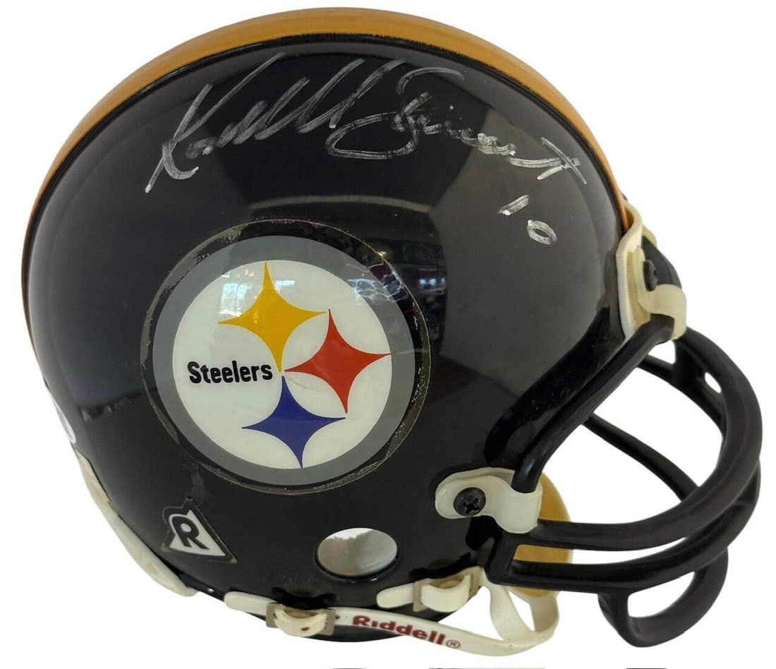 Kordell Stewart Autographed Steelers Mini Helmet (JSA) (1 of 2)