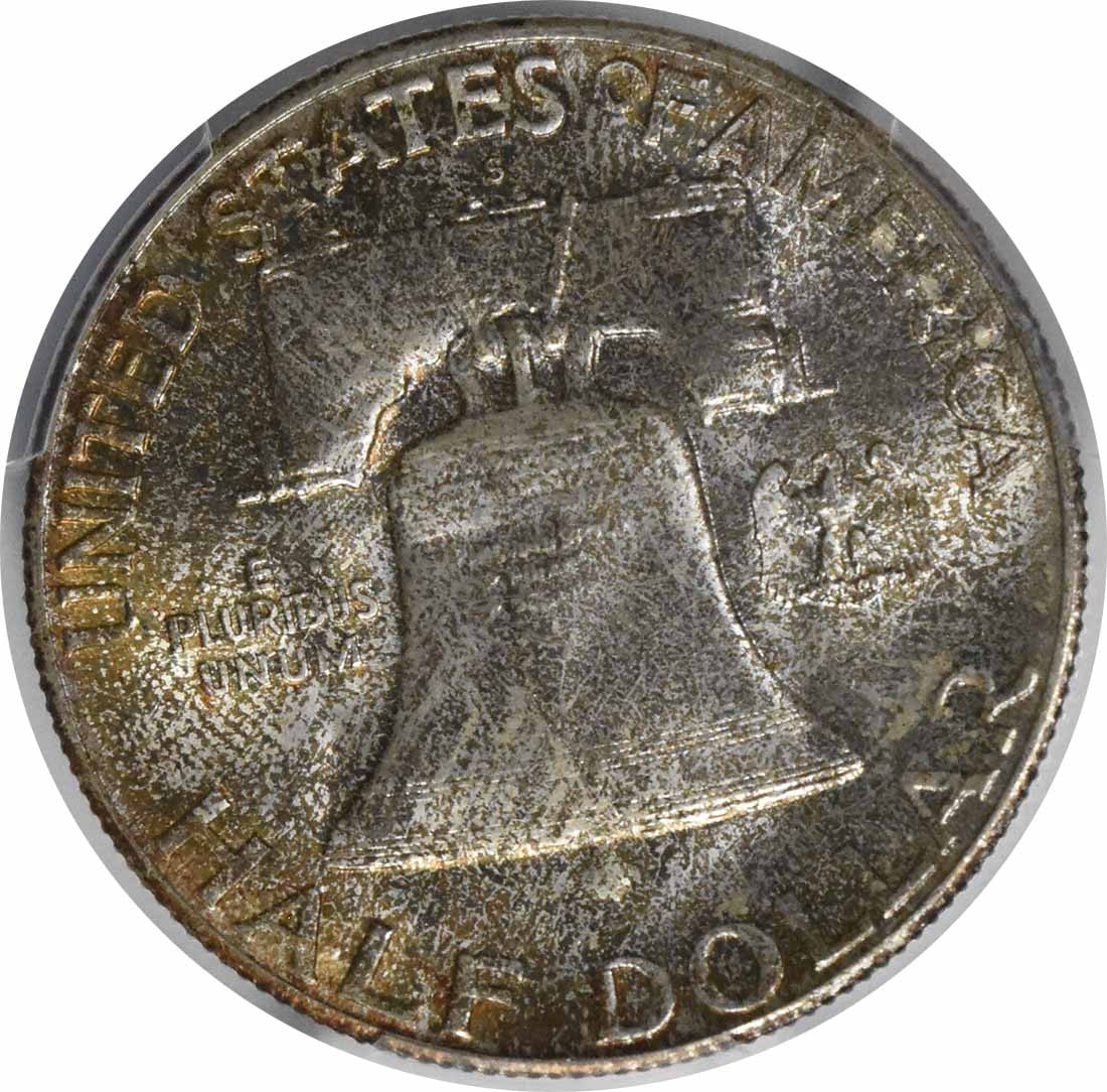 1949-S Franklin Silver Half Dollar MS66+FBL PCGS - 3