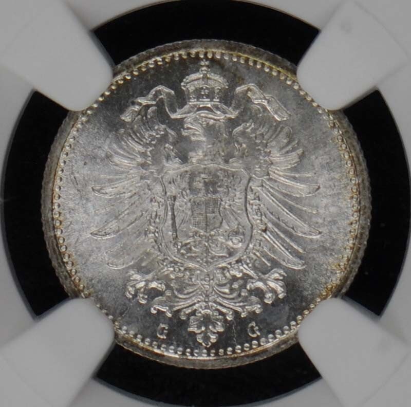 1874G GERMANY 20P NGC MS66 - 2