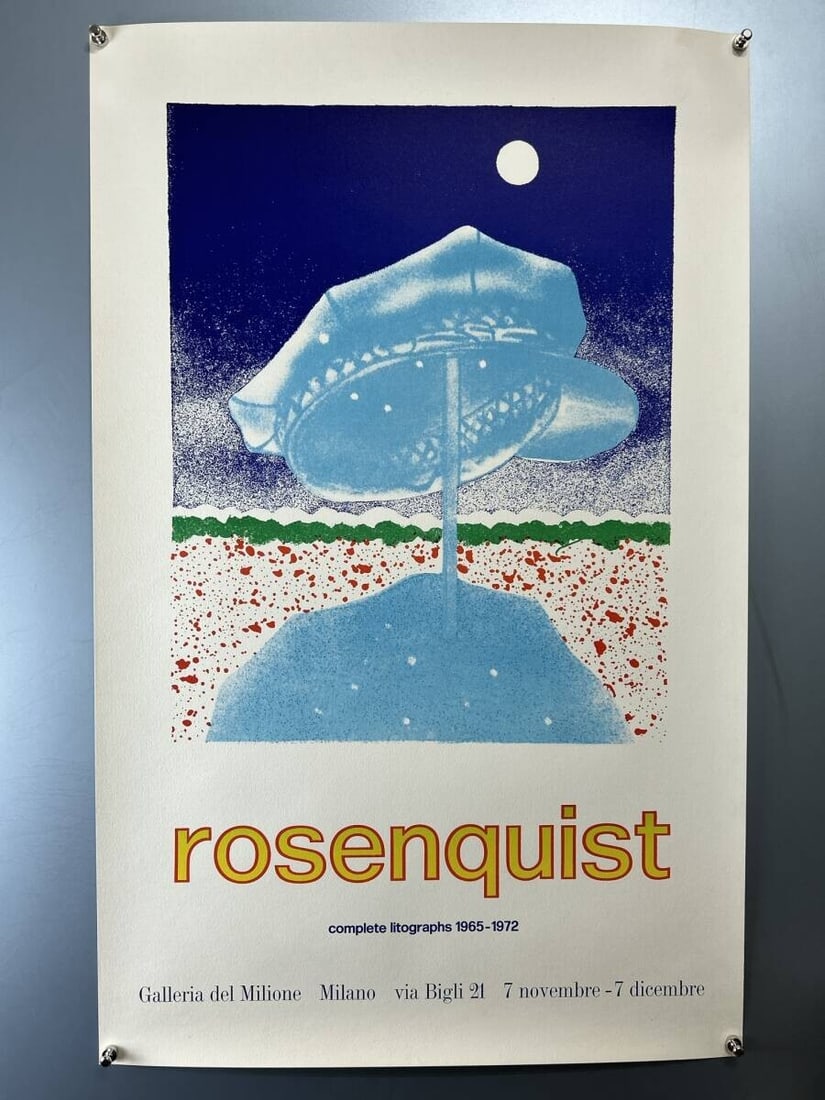 Used condition exhibition poster by James Rosenquist (1 of 2)