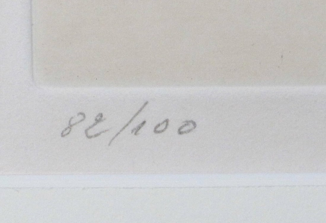Bellmer Original Signed Etching Pencil Numbered Framed - 4
