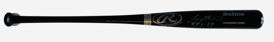 Tony Oliva Autographed Rawlings Adirondack Big Stick Bat: Tony Oliva Autographed Rawlings Adirondack Big Stick Bat Tony Oliva's silver sharpie signature on the Rawlings Adirondack Big Stick Bat reads "ROY 64". This unique piece features a notable autograph a