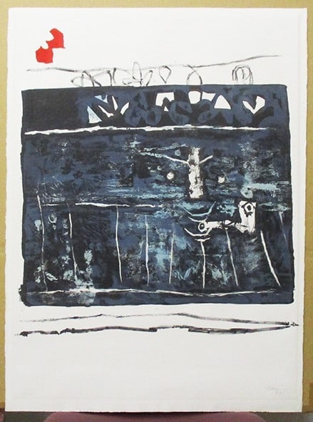 Clav Antoni King 1960 Signed Lithograph Abstract Art (1 of 10)