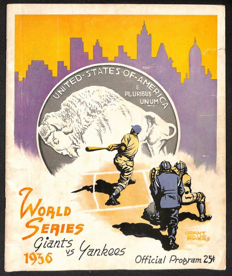1936 World Series Program New York Giants vs. New York Yankees Unscored 210429 (1 of 5)