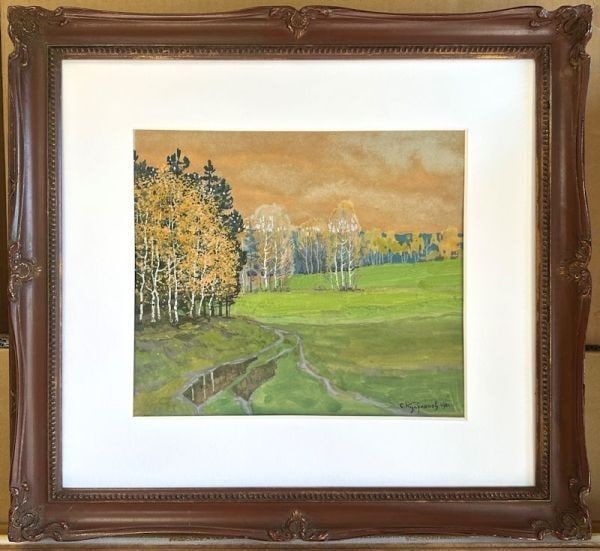 S A Kupriyanov Moscow Suburbs Gouache Russian Landscape 1981 Framed: S A Kupriyanov Moscow Suburbs Gouache Russian Landscape 1981 Framed Item Specifics: Unit Of Sale: Single Piece Artist: S. A. Kupriyanov Signed By: S. A. Kupriyanov Size: Medium Signed: Yes Material: P