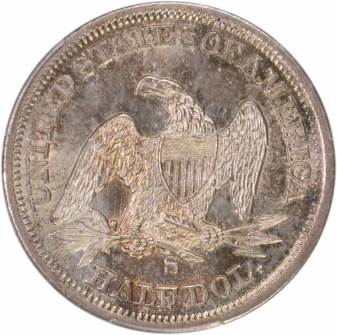 Liberty Seated Silver Half Dollar MS63+ PCGS - 3