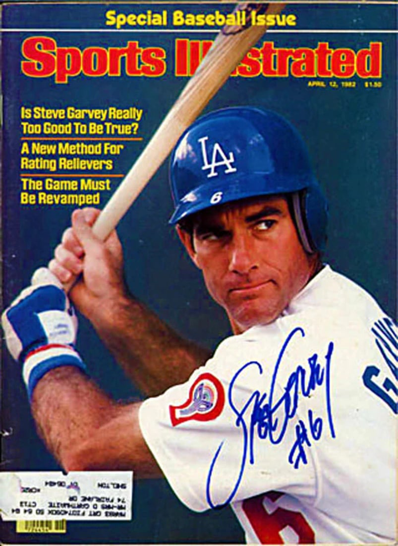 Steve Garvey Autographed/ Signed Sports Illustrated April 121982 (1 of 1)