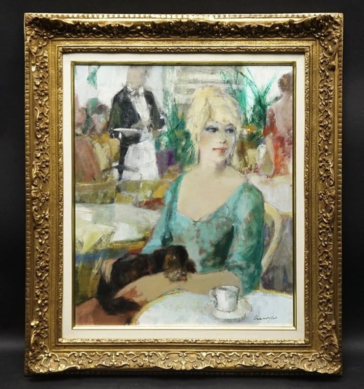 Marcel Cramoysan Oil Painting Young Woman with Dog French Figurative Art: Marcel Cramoysan Oil Painting Young Woman with Dog French Figurative Art Item Specifics: Artist: Francisco Masseria Marcel Cramoysan Unit Of Sale: Single Piece Signed By: Marcel Cramoysan Size: Medium
