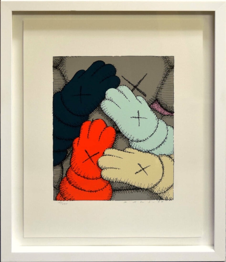 KAWS - URGE Grey Original Silkscreen Serigraph Art Print Signed Framed Numbered: KAWS - URGE Grey Original Silkscreen Serigraph Art Print Signed Framed Numbered Item Specifics: Artist: KAWS Signed By: KAWS Size: Medium Signed: Yes Material: Paper Original/Licensed Reprint: Origina