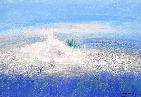 Andre Ingres Original Pastel Landscape Signed Framed Impressionist - 2