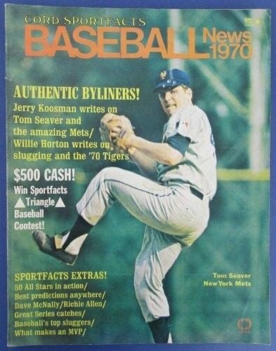 Sportfacts baseball magazine vintage New York Mets Tom Seaver 1970 cord news: Sportfacts baseball magazine vintage New York Mets Tom Seaver 1970 cord news Item Specifics: Original/Reproduction: Original Product Disclaimer: Not affiliated with any team or league. Signatures are 