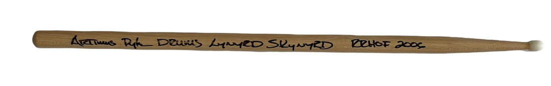 Artimus Pyle Autographed Drum Stick (1 of 1)