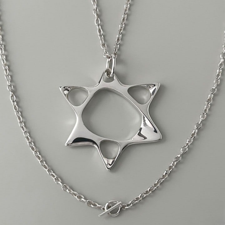 Henning Koppel Sterling Silver Pendant Necklace By Georg Jensen (1 of 7)