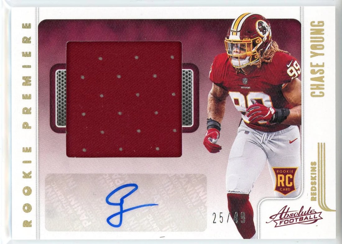 Absolute Rookie Patch Card Young 2020 Premiere Chase Autographed (1 of 2)
