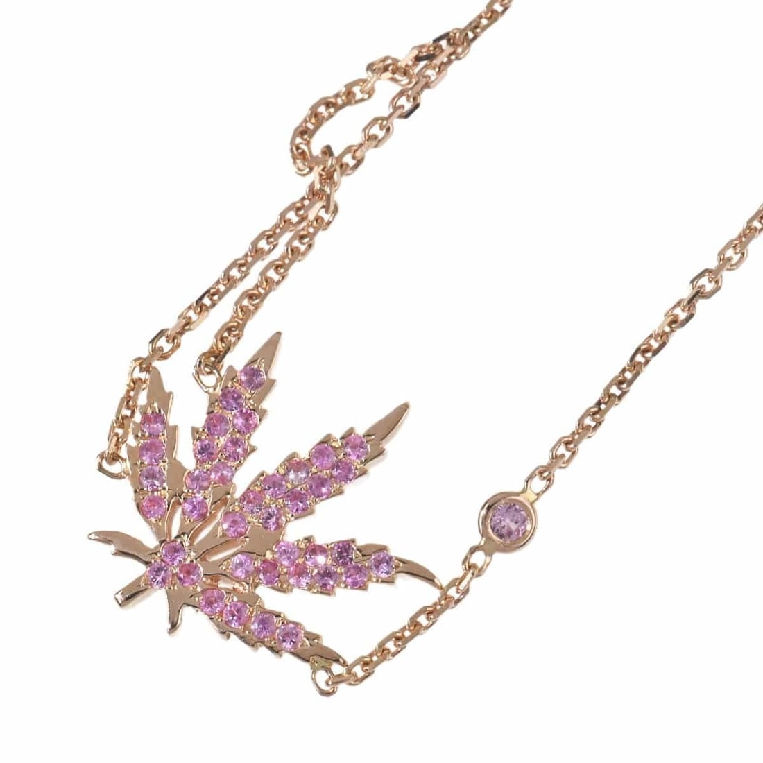 Lucien Pellat Finet 18k Rose Gold Pink Sapphire Leaf Motif Chain Bracelet Bangle: Lucien Pellat Finet 18k Rose Gold Pink Sapphire Leaf Motif Chain Bracelet Bangle Item Specifics: Antique: No Shape: Leaf Closure: Lobster Occasion: Anniversary Birthday Christmas Engagement Graduation
