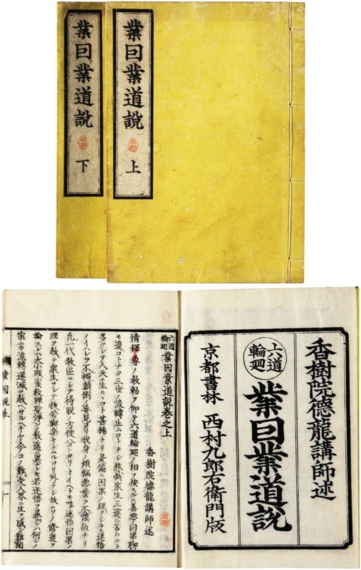 Rinne Gokaigodo Setsu Karma 1887 Meiji Vols 20 Japanese Buddhist Book (1 of 1)