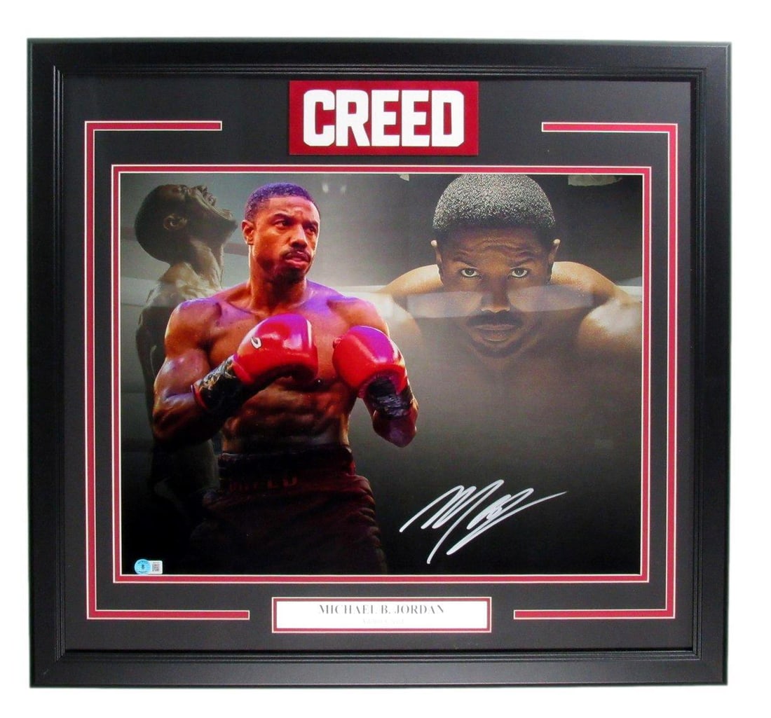 Michael B Jordan Creed 16x20 Photo Beckett Framed Signed (1 of 4)