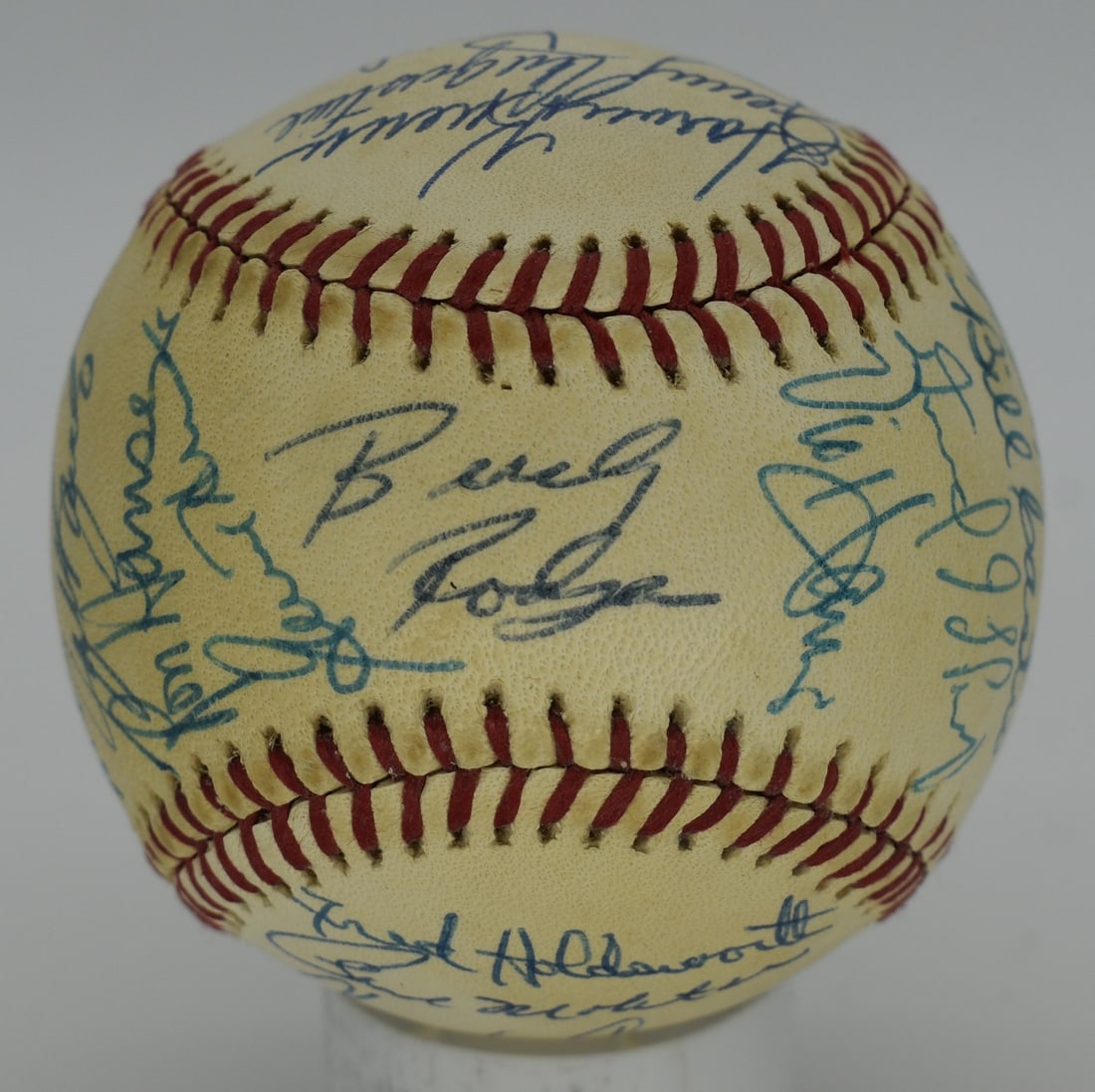 1980 Milwaukee Brewers Team Signed (26) OAL Baseball Yount Molitor HOF 208366 (1 of 6)