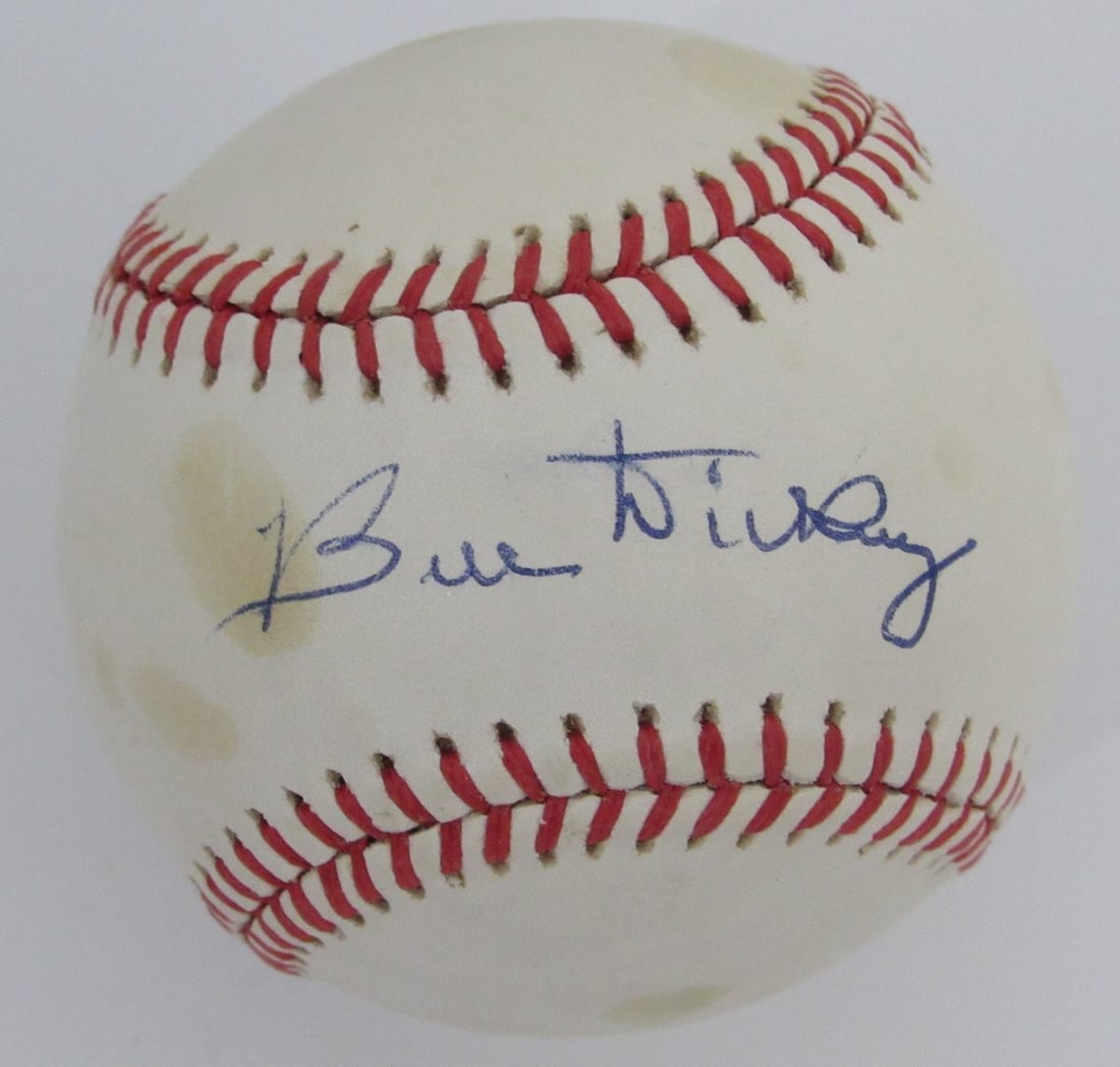 Signed OAL Baseball HOF New York PSA Dickey Autographed Yankees 195781 (1 of 2)