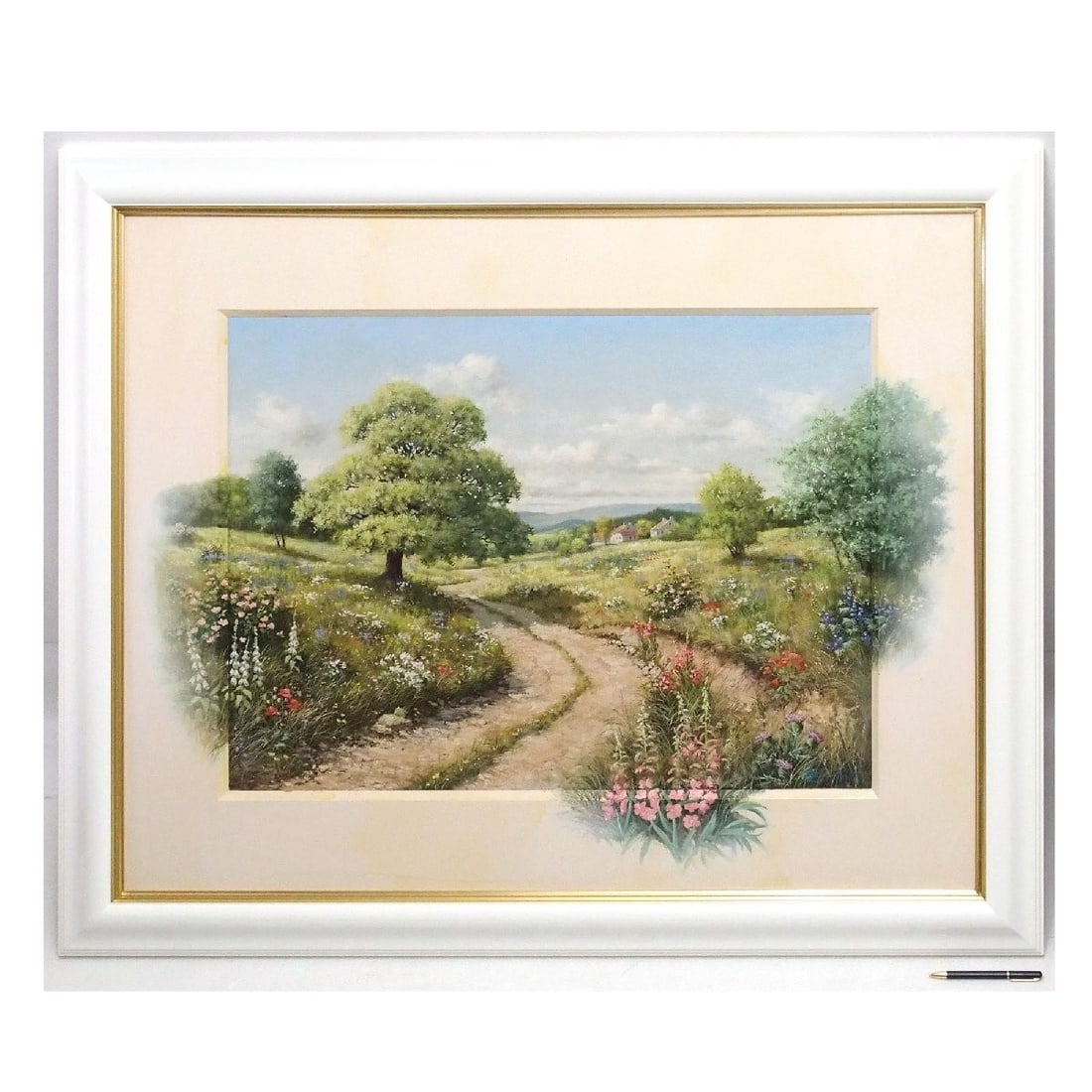 Peter Motz Road to Peace Original Oil on Canvas, Signed, Large Landscape Art (1 of 7)