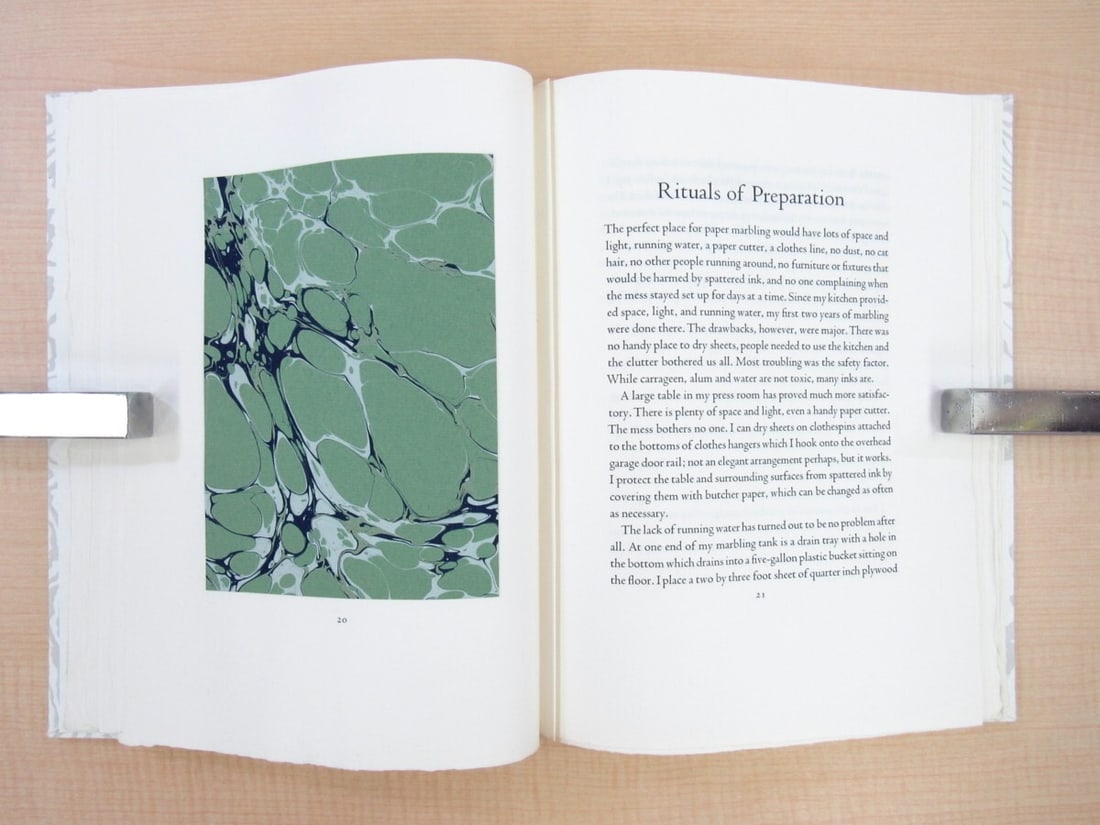 Robin Heyeck Marbling at The Heyeck Press 1st Edition, Signed, 1986, Limited 150 (1 of 10)