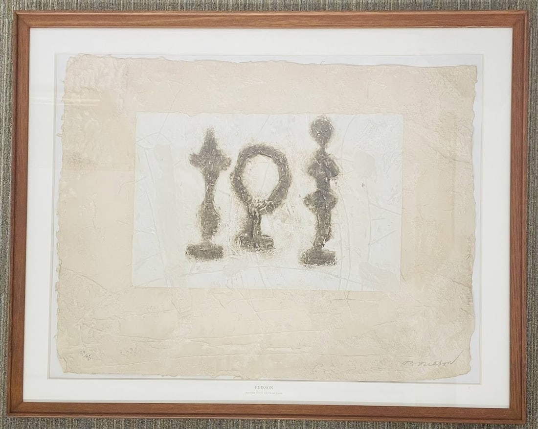 Vision Nouvelle Signed Print Limited Print Pierre Marie Brisson Mutation 1995 COA (1 of 10)