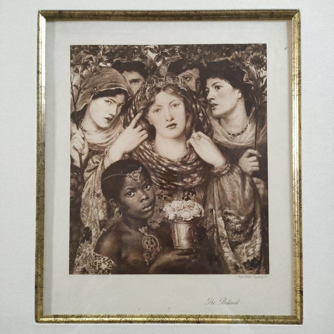 Dante Gabriel Rossetti beloved 1899 photogravure framed print (1 of 11)