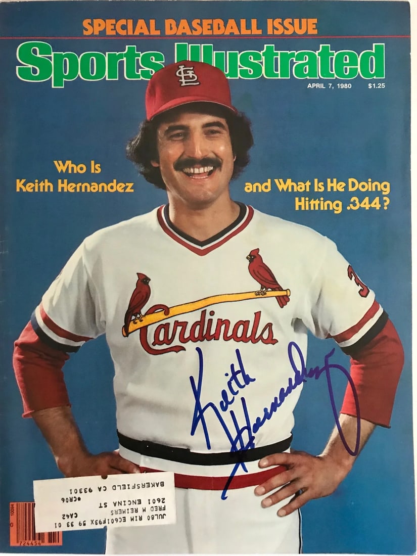 Keith Hernandez Signed April 7 1980 Sports Illustrated (1 of 2)