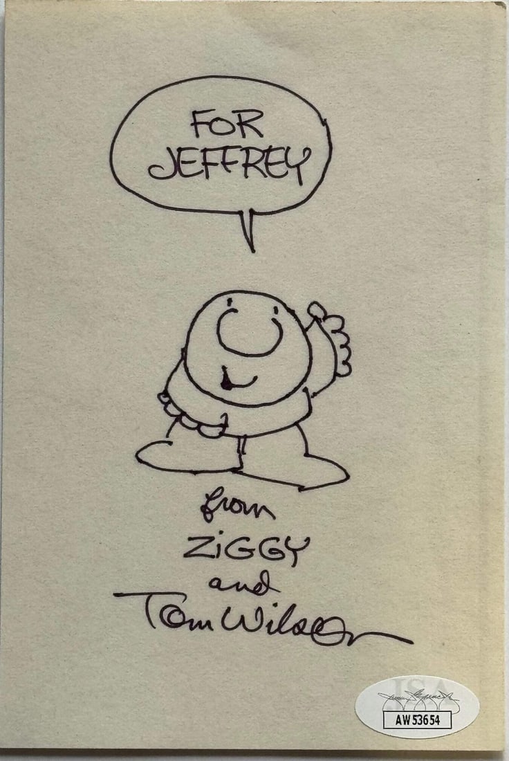 Comic Artist Cartoonist Jsa Signed Tom Wilson Ziggy Index 4x6 Card Sketch: Comic Artist Cartoonist Jsa Signed Tom Wilson Ziggy Index 4x6 Card Sketch Item Specifics: Brand: James Spence Authentication (JSA) Tom Wilson Signed Ziggy Sketch 4x6 Index Card Comic Artist Cartoonist