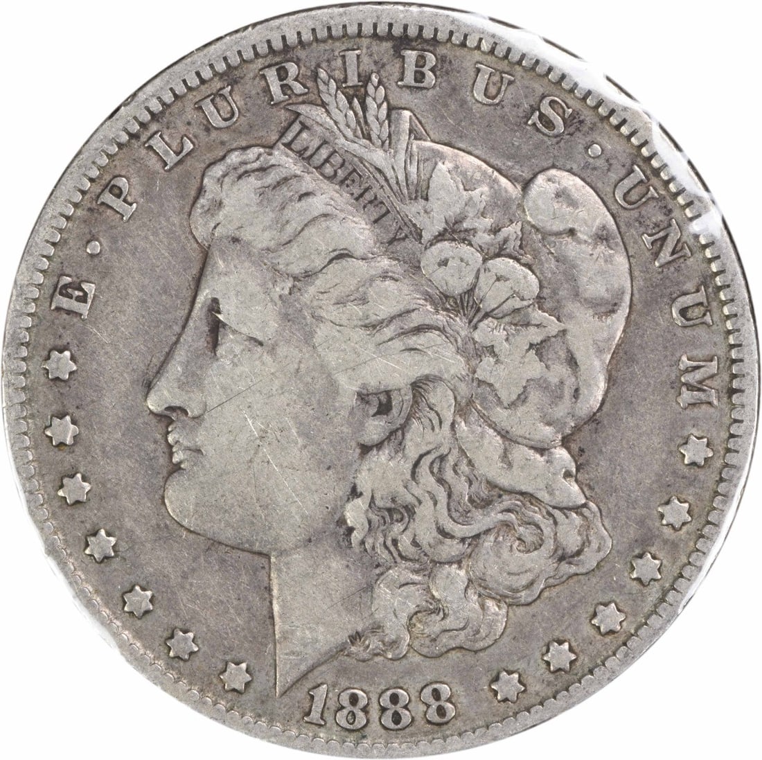 1888-O VAM 4 Morgan Silver Dollar Hot Lips VF Uncertified: 1888-O VAM 4 Morgan Silver Dollar Hot Lips VF Uncertified The 1888-O VAM 4 Morgan Silver Dollar Hot Lips is a circulated coin with a distinctive design, bearing the signature of its creator, George T.