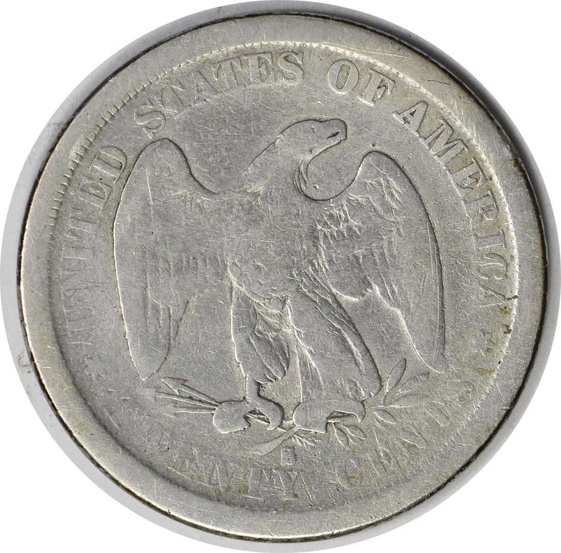 1875-S Twenty Cent Silver Piece G Uncertified - 2