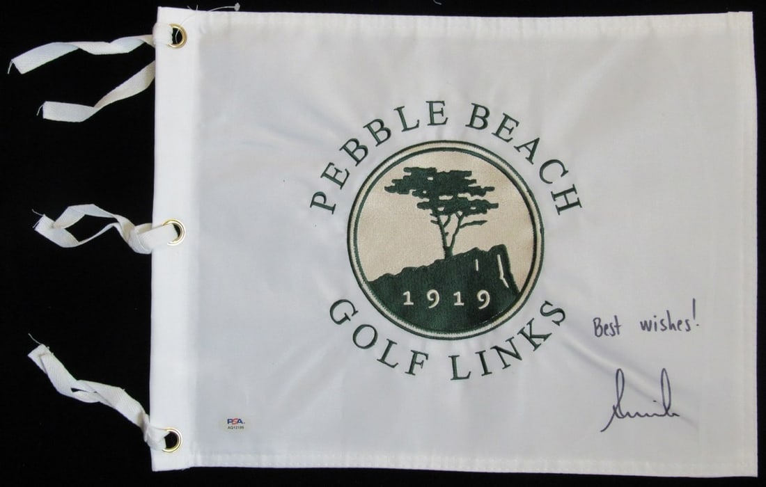 Annika Sorenstam Autographed/ Inscribed Pebble Beach Pin Flag PSA/ DNA 205614 (1 of 3)