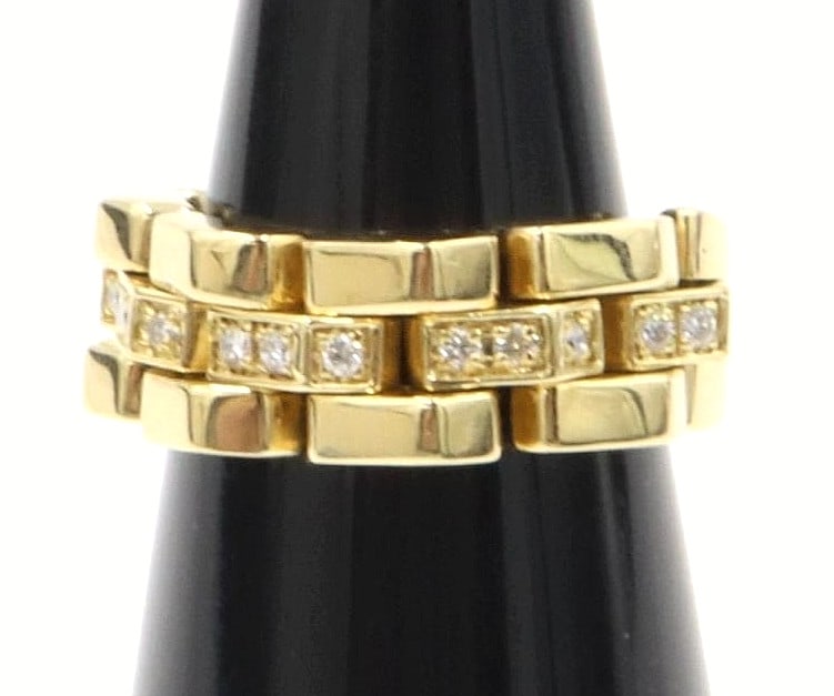 Chimento Diamond 18k Yellow Gold Half Chain Wide Band Flexible Ring US 6 EU51: Chimento Diamond 18k Yellow Gold Half Chain Wide Band Flexible Ring US 6 EU51 Item Specifics: Shape: Round Occasion: Anniversary Birthday Christmas Engagement Graduation Mother"s Day Valentine"s Day W