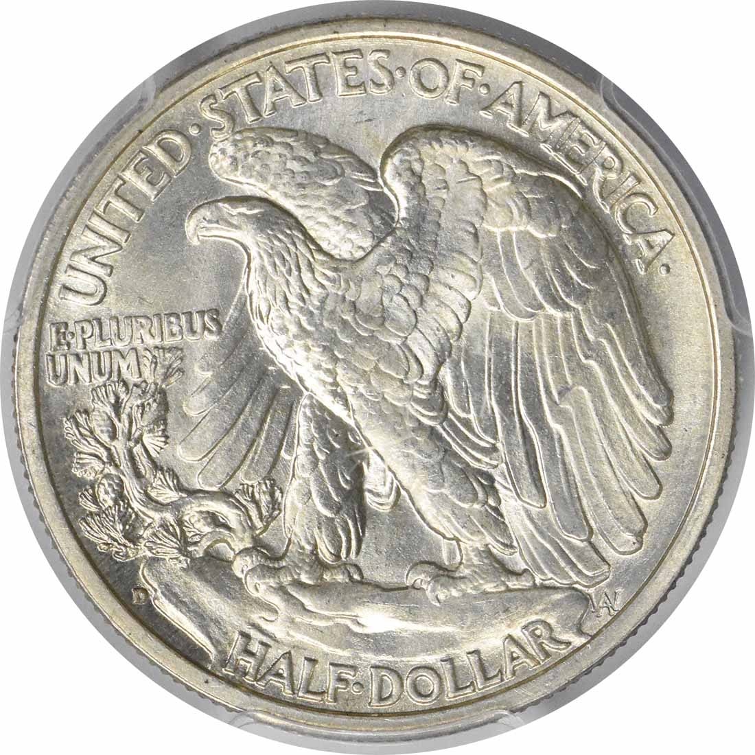 Silver Half Dollar Walking Liberty MS66+ PCGS - 3