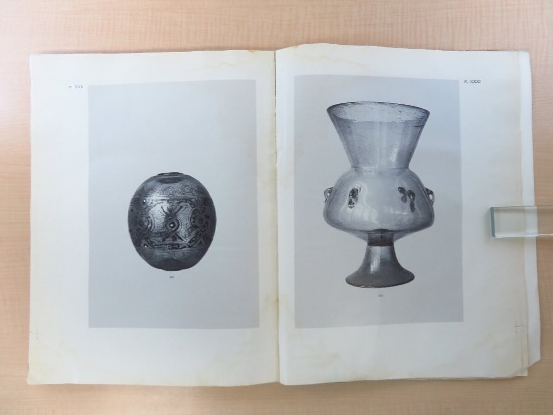 Rare Islamic glass plates from ancient catalogue at Benaki Museum Athens 1977. (1 of 10)