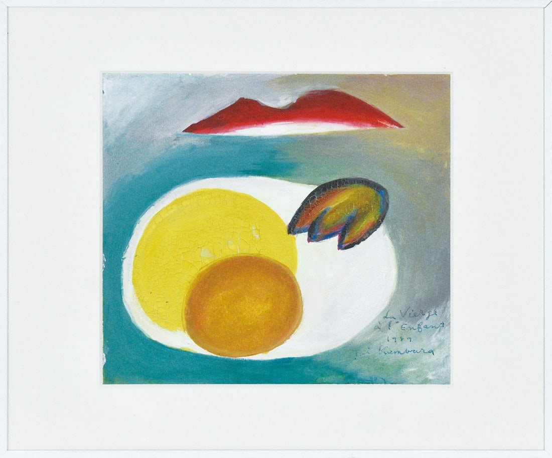 Yasushi Kanbara painting mixed media Mary and Christ paper signature japanese: Yasushi Kanbara painting mixed media Mary and Christ paper signature japanese Item Specifics: Primary Material: Paper Color: Multi-Color Original/Reproduction: Antique Original Region Of Origin: Japan