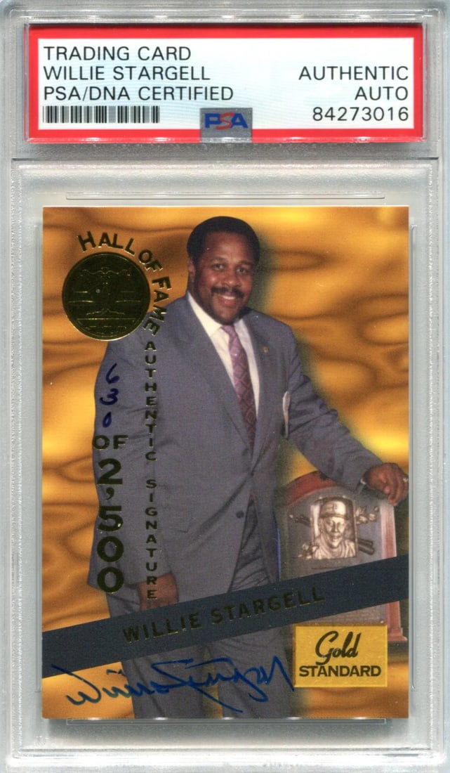Willie Stargell Autographed 1994 Signature Series Gold Standard Card (PSA) (1 of 1)