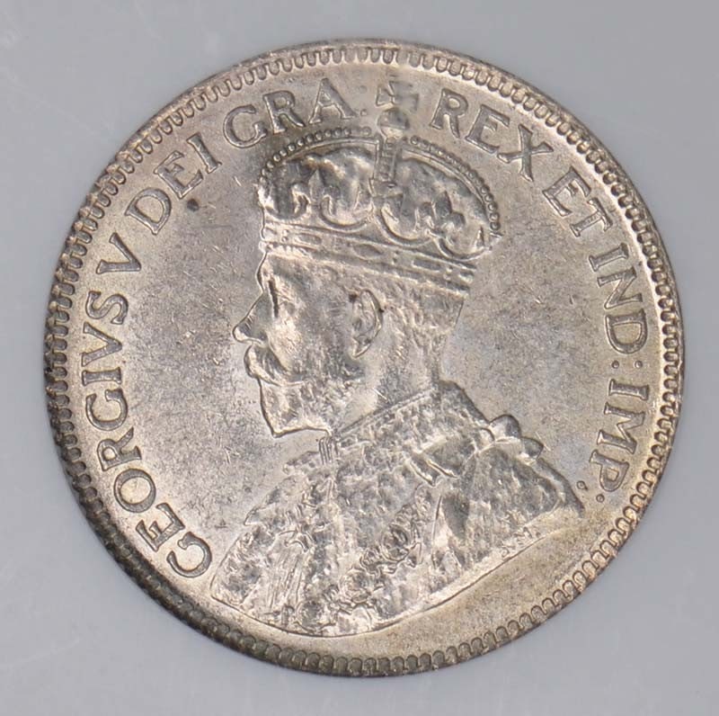 1919C NEWFOUNDLAND 25C NGC MS62 - 2