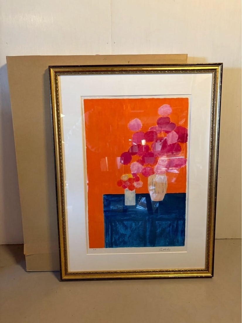 Bernard Cathelin Indian Roses and Hydrangeas Lithograph Signed marked EA Boxed: Bernard Cathelin Indian Roses and Hydrangeas Lithograph Signed marked EA Boxed Item Specifics: Type: Print Product Disclaimer: Please review the full description and photos. Lithographs may be plate-s