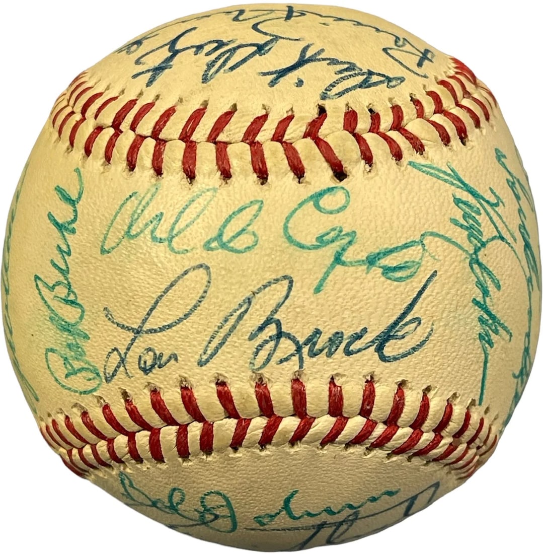 MLB Legends Autographed Official Braves Logo Baseball (JSA) (1 of 7)