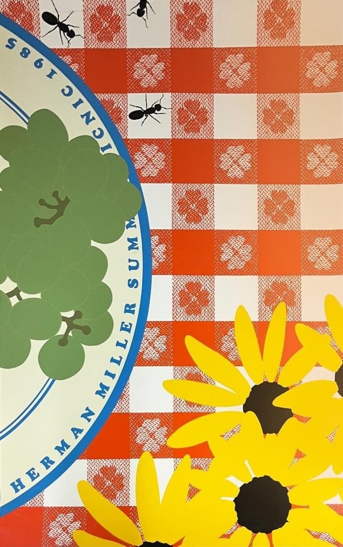 Herman Miller Plate on Table Summer Picnic Poster 1985 Stephen Frykholm Original: Herman Miller Plate on Table Summer Picnic Poster 1985 Stephen Frykholm Original Item Specifics: Artist: Stephen Frykholm Unit Of Sale: Single Piece Size: Large Material: Paper Framing: Unframed Franc