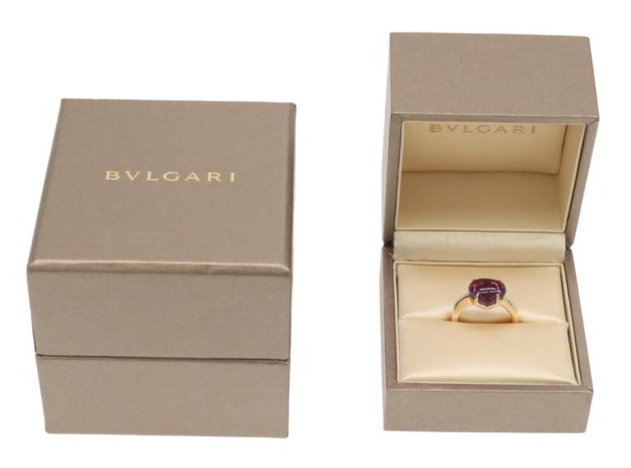 Bvlgari Mediterranean Eden Amethyst 18k Yellow Gold Cocktail Ring US5.25 EU 50: Bvlgari Mediterranean Eden Amethyst 18k Yellow Gold Cocktail Ring US5.25 EU 50 Item Specifics: Shape: Round Main Stone Creation: Natural Occasion: Anniversary Birthday Christening Christmas Engagement