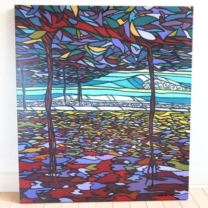Heather Brown Signed Hand-colouring on Canvas Art Painting 2015 Ed10 (1 of 14)