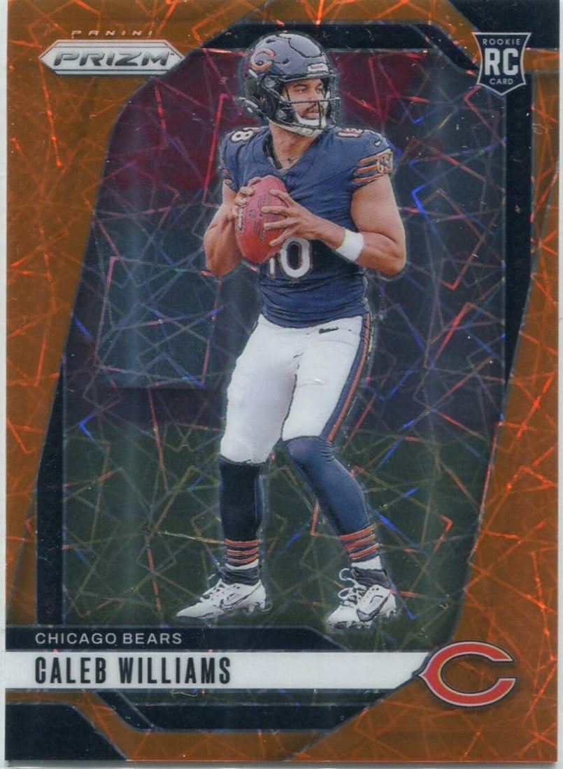 Williams Caleb Panini Prizm Orange Laser RC 2024 (1 of 2)