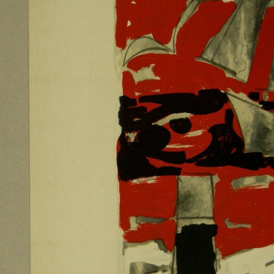 VENARD ED75 LITHOGRAPH PRINT SIGNED NUMBERED MER ROUGE - 5