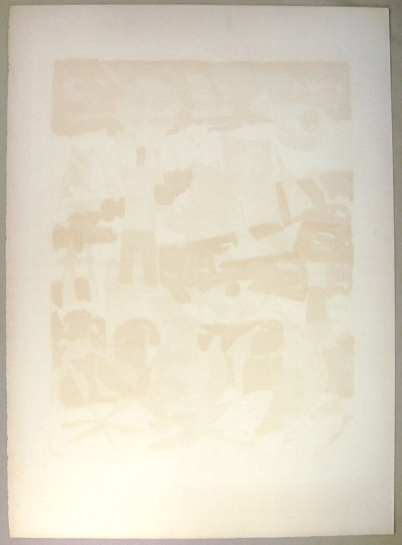 VENARD ED75 LITHOGRAPH PRINT SIGNED NUMBERED MER ROUGE - 9