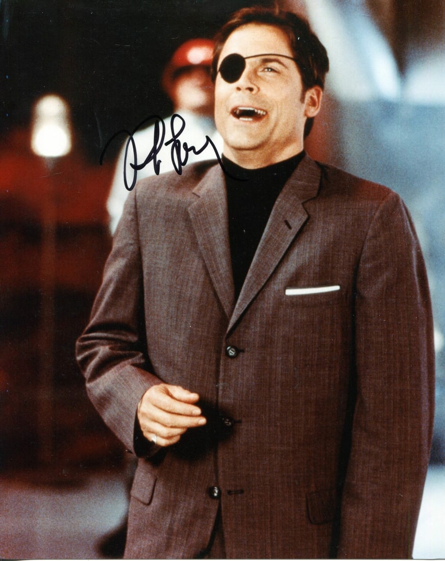 Lowe Rob Autographed 8x10 Photo: Lowe Rob Autographed 8x10 Photo Rob Lowe's bold signature in black sharpie takes center stage on this 8x10 photo, making for a striking piece that fans of the actor will cherish. The item comes with a