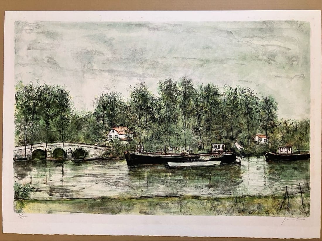 Set of 6 Sheets Bernard Gantner Lithograph Fine Art Print Collection (1 of 6)