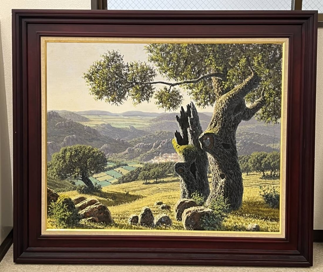 Arnaldo Curia Santos Large Oil Painting Badajoz Olive Spain Signed (1 of 10)