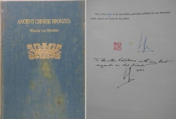 Ancient Chinese Bronzes Shang Chou Van Heusden Collection 1952 Signed Ltd Ed: Ancient Chinese Bronzes Shang Chou Van Heusden Collection 1952 Signed Ltd Ed Item Specifics: Artist: Willem Van Heusden Subject: Ancient Chinese Bronzes Material: Paper Style: Japanese Year Of Product